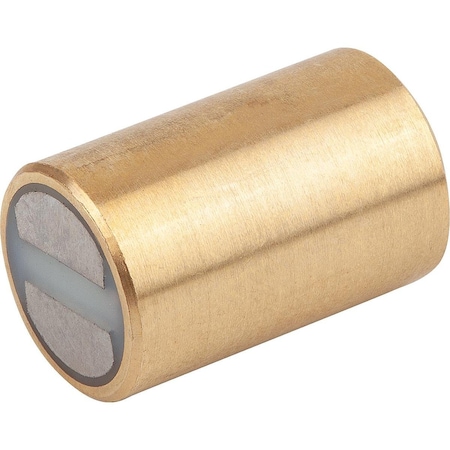 Kipp Magnet Deep Pot Magnet, Round, D=6D1=M03, Form:B, Smco, Comp:Brass K0551.02